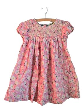 Mini Boden Floral Smock Dress Sz 6/7